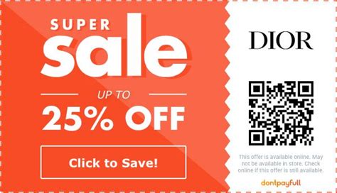 dior promo code march 2021|dior coupon codes.